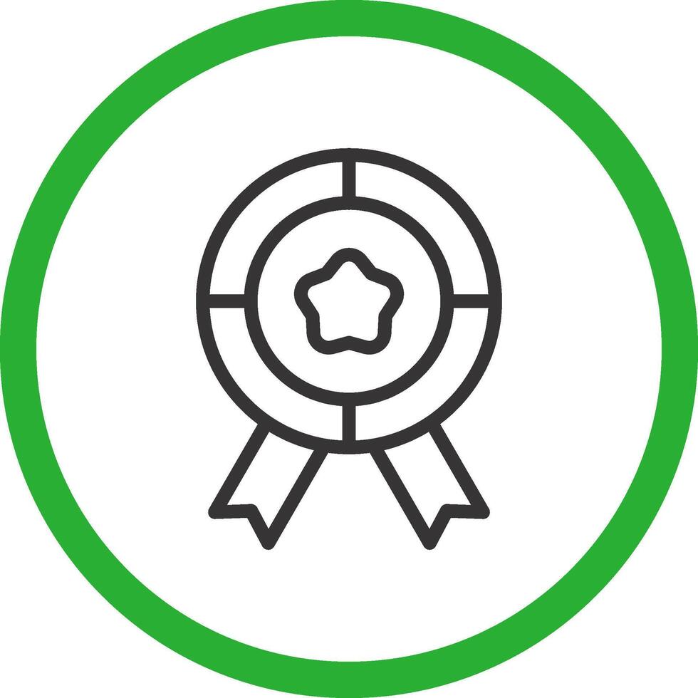 medaille prijs creatief icoon ontwerp vector