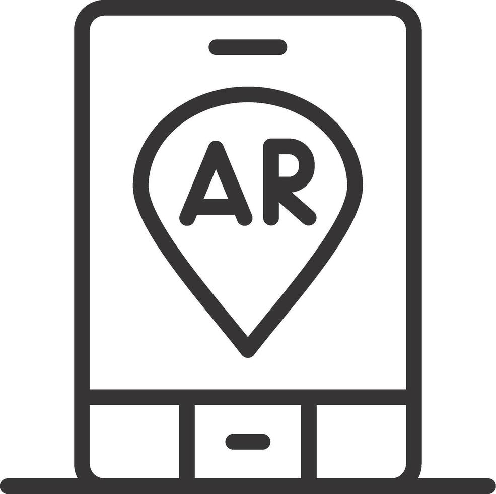 ar navigatie creatief icoon ontwerp vector