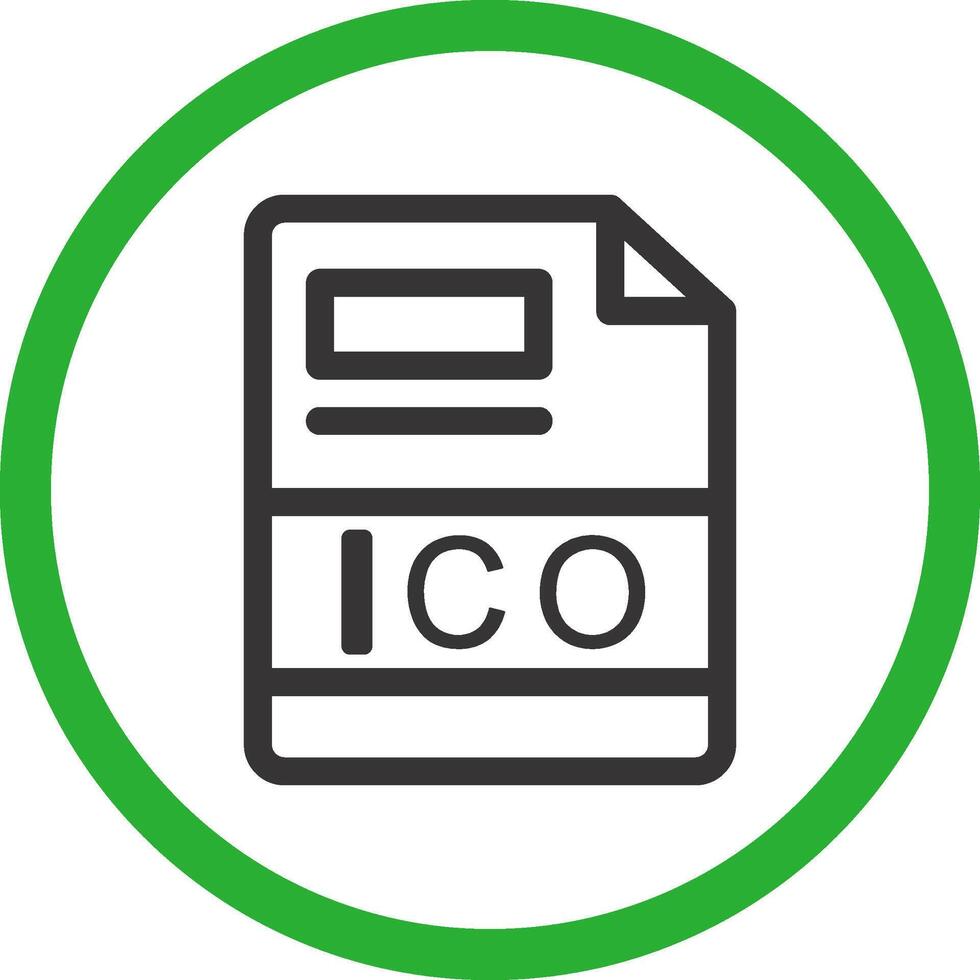 ico creatief icoon ontwerp vector