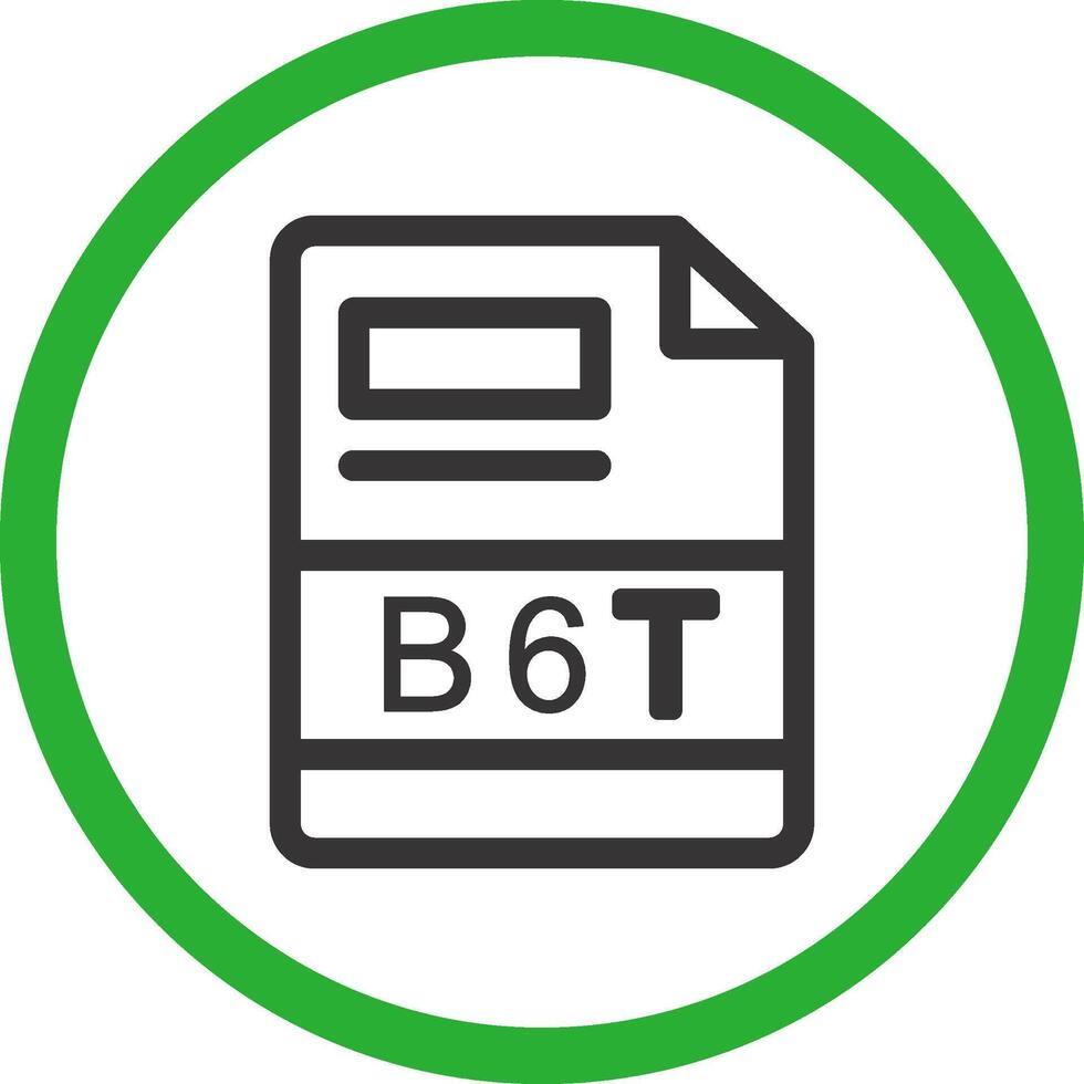 b6t creatief icoon ontwerp vector