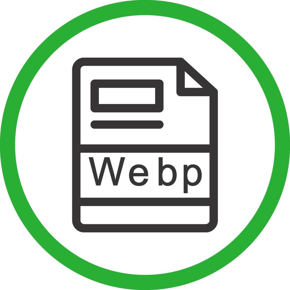 webp creatief icoon ontwerp vector