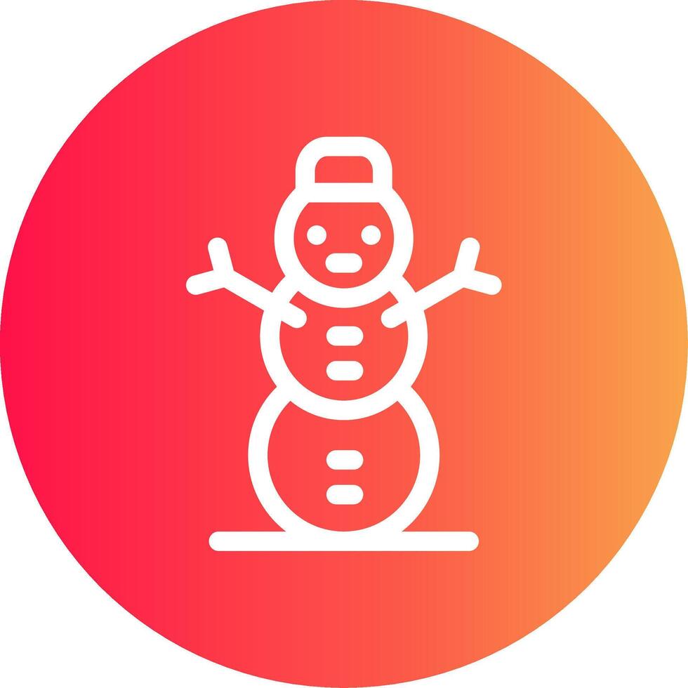 sneeuwman creatief icoon ontwerp vector