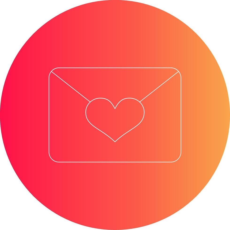 liefde mail creatief icoon ontwerp vector