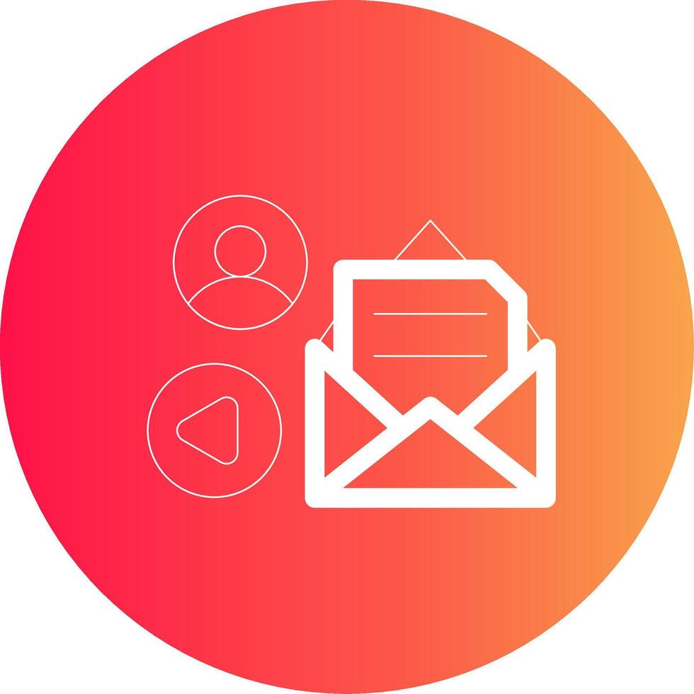 mail reclame creatief icoon ontwerp vector
