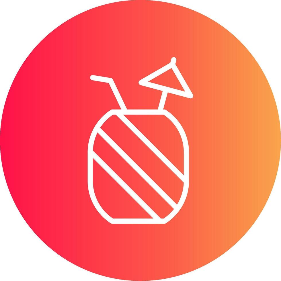 ananas sap creatief icoon ontwerp vector