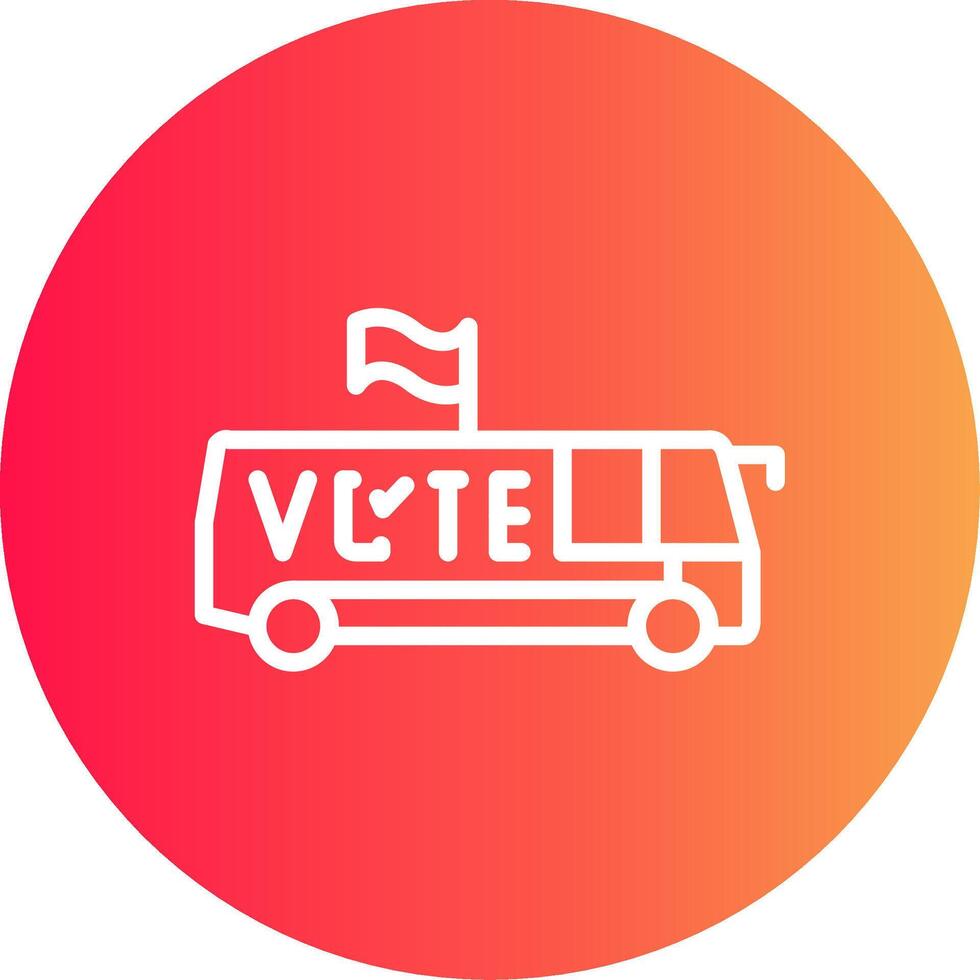 bus creatief icoon ontwerp vector