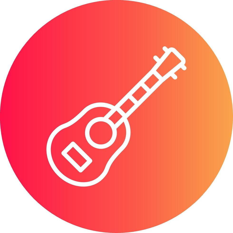 akoestisch gitaar creatief icoon ontwerp vector