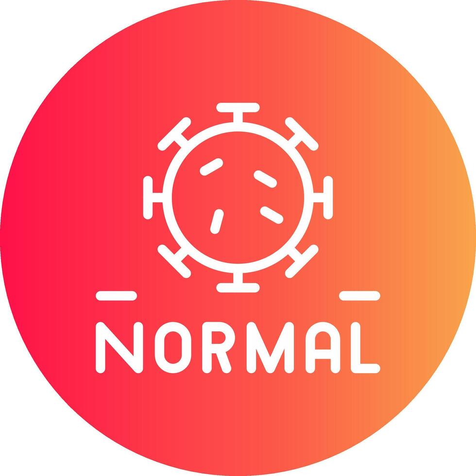 nieuw normaal creatief icoon ontwerp vector