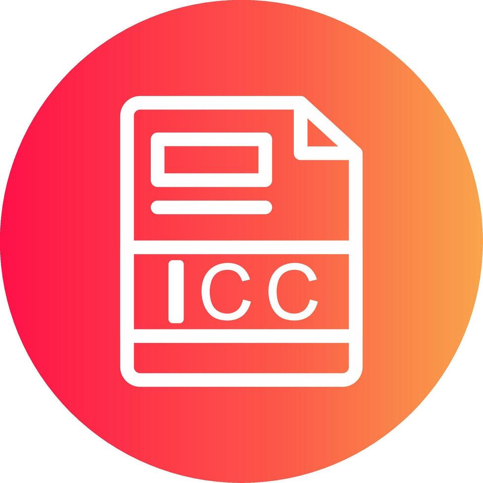 icc creatief icoon ontwerp vector