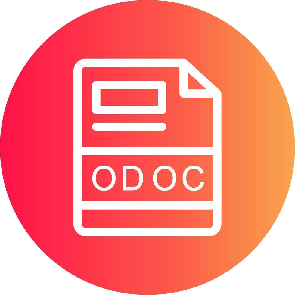 odoc creatief icoon ontwerp vector