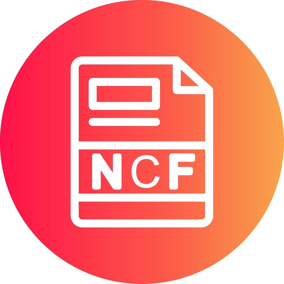 ncf creatief icoon ontwerp vector