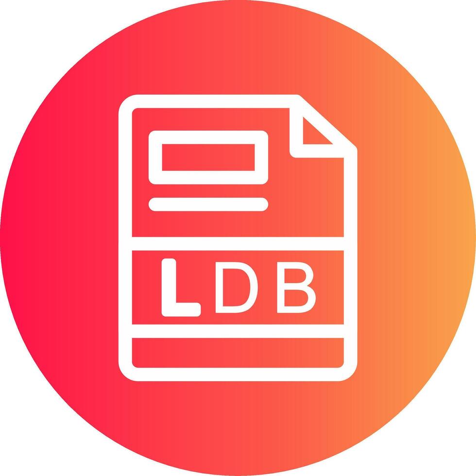 ldb creatief icoon ontwerp vector