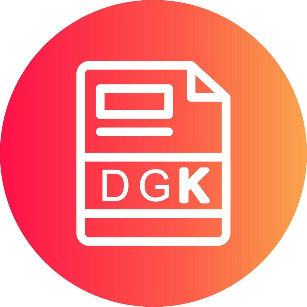 dgk creatief icoon ontwerp vector