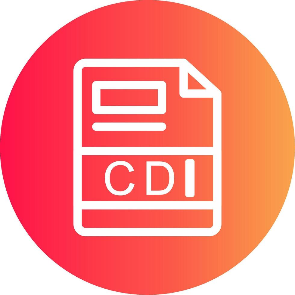 cdi creatief icoon ontwerp vector