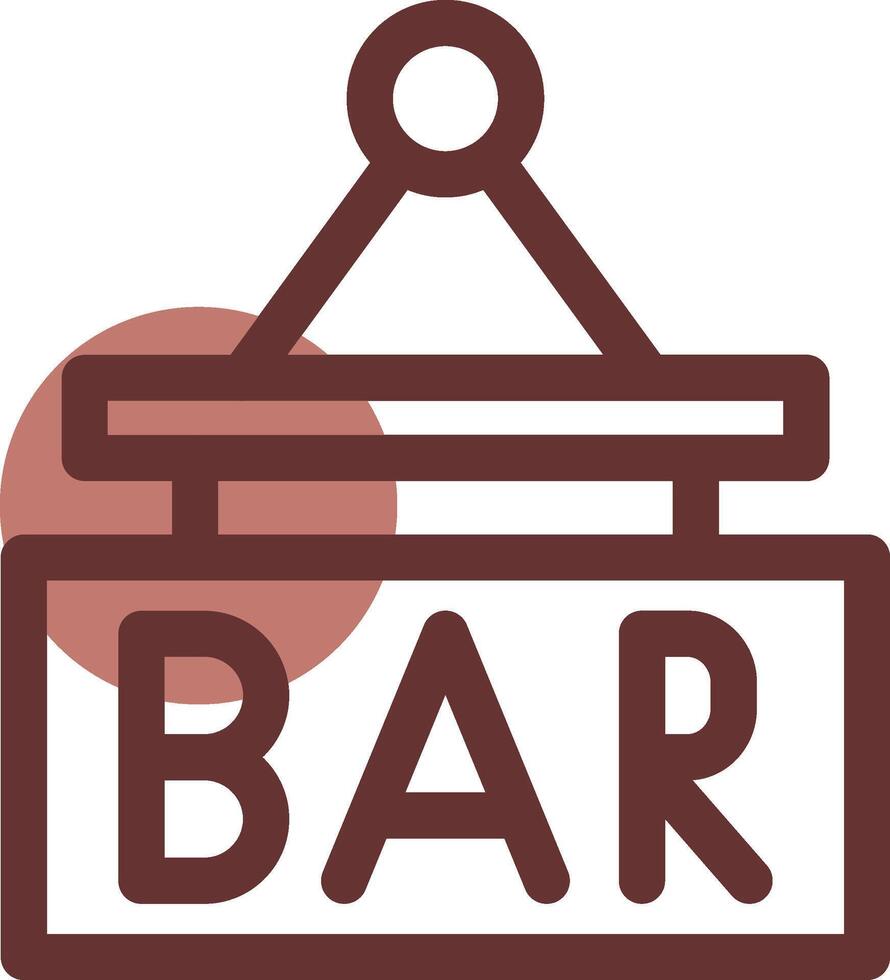 bar teken bord creatief icoon ontwerp vector