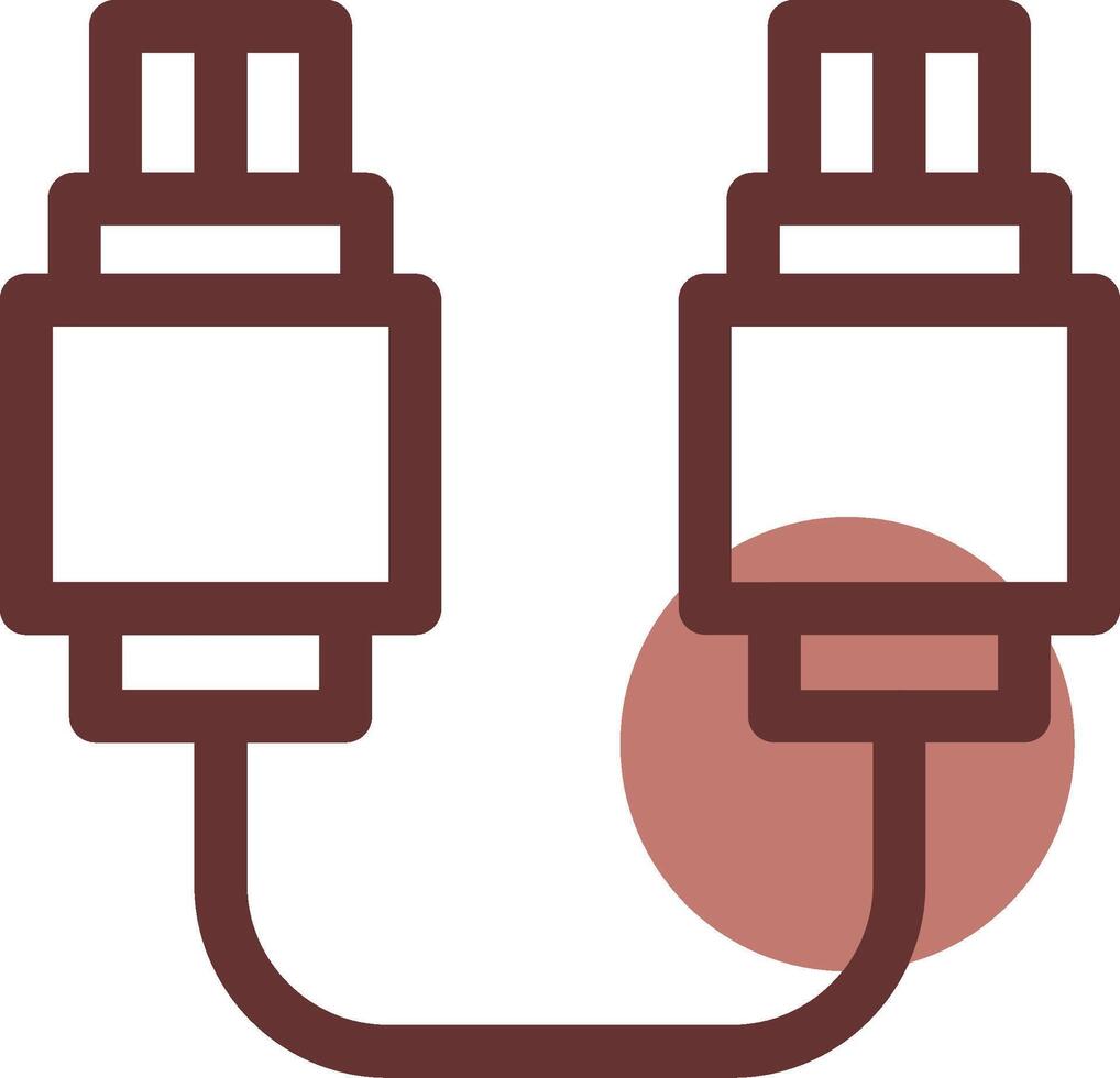 USB verbinding creatief icoon ontwerp vector