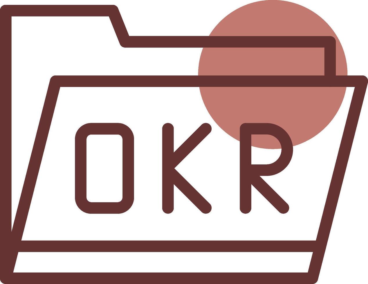 okr map creatief icoon ontwerp vector