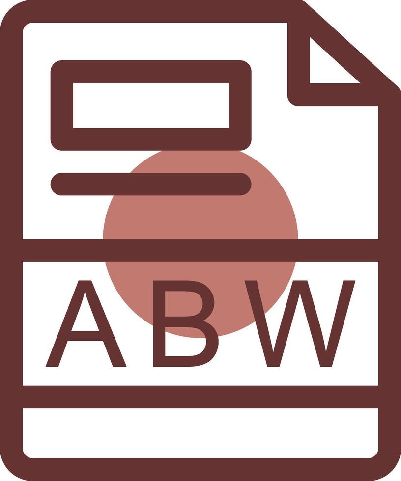 abw creatief icoon ontwerp vector