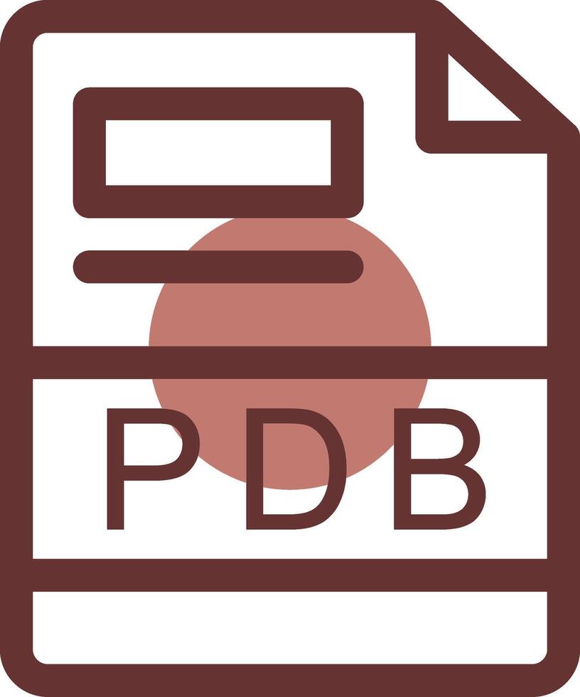 pdb creatief icoon ontwerp vector