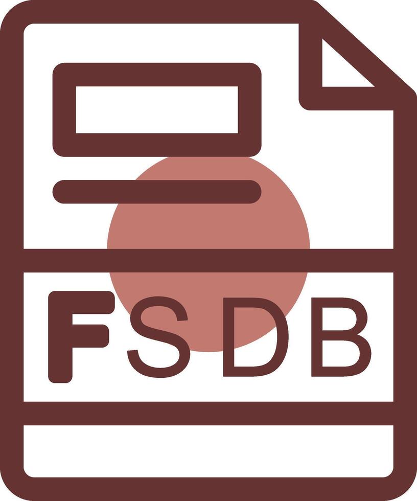 fsdb creatief icoon ontwerp vector