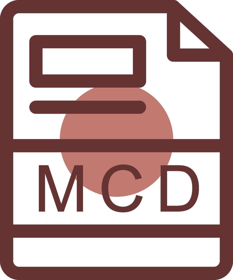 mcd creatief icoon ontwerp vector