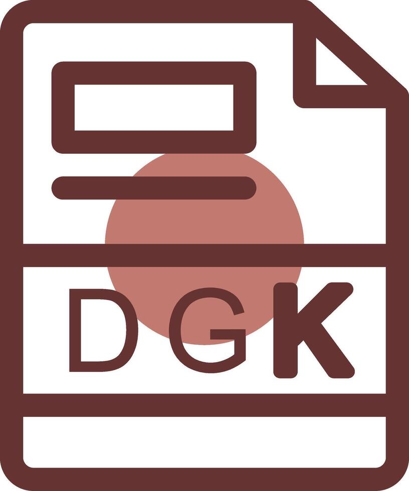 dgk creatief icoon ontwerp vector