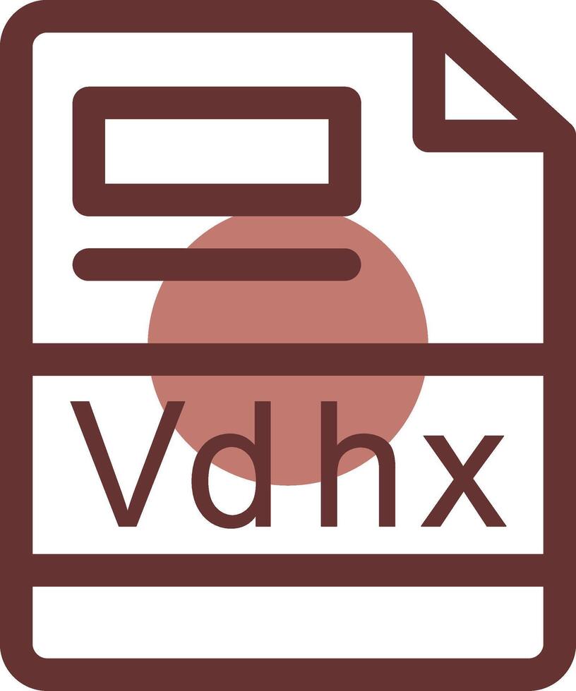 vdhx creatief icoon ontwerp vector