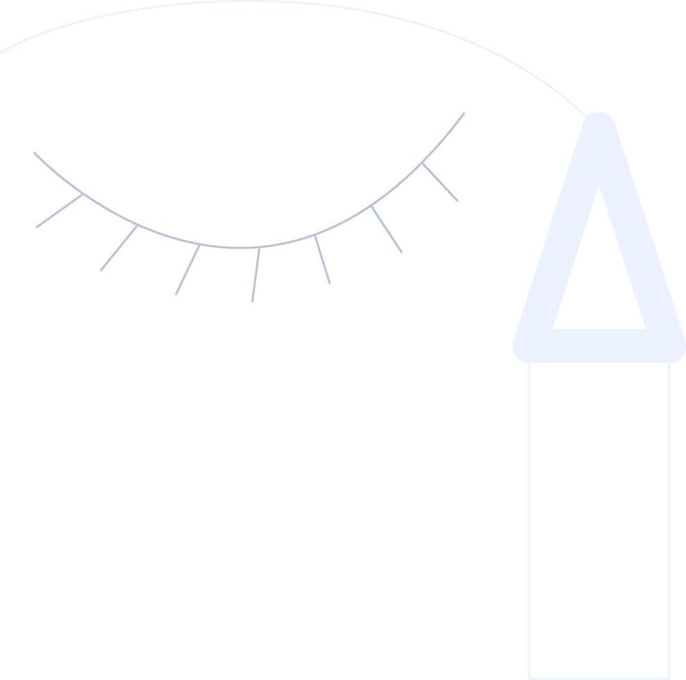 eyeliner creatief icoon ontwerp vector