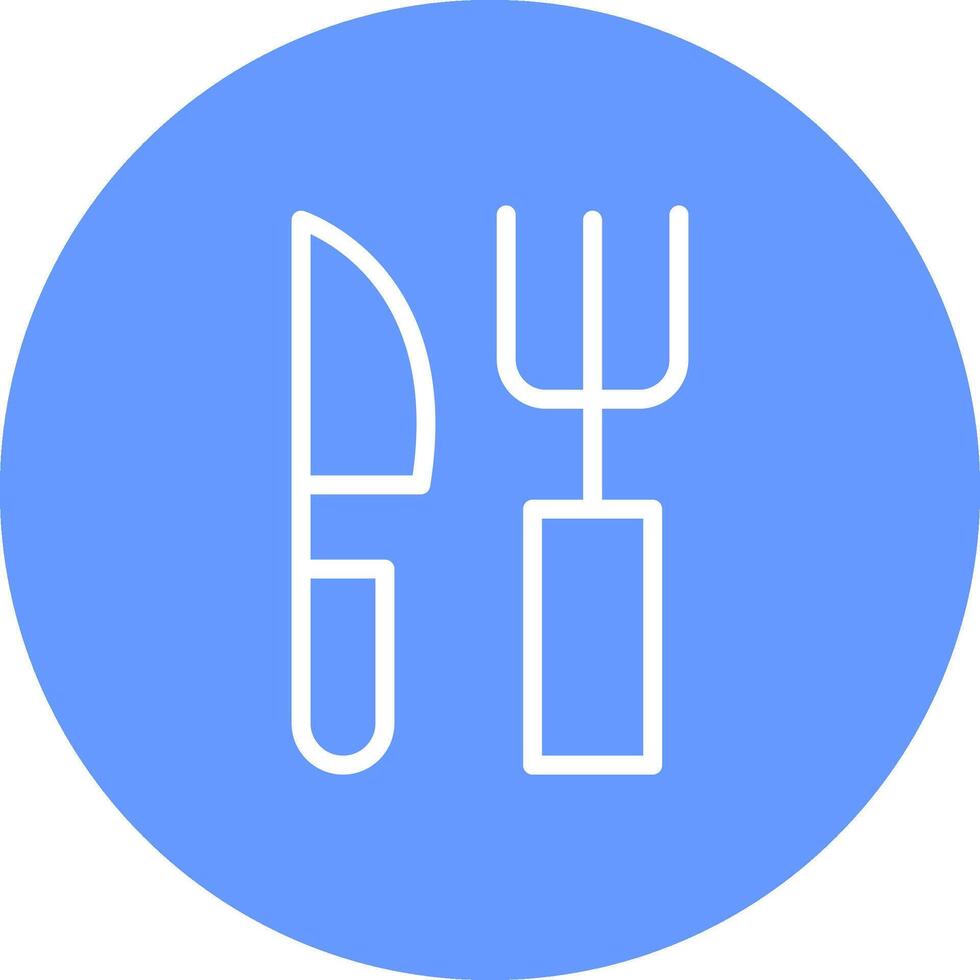 vork en mes creatief icoon ontwerp vector