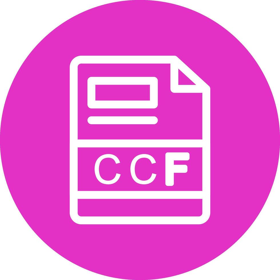 ccf creatief icoon ontwerp vector