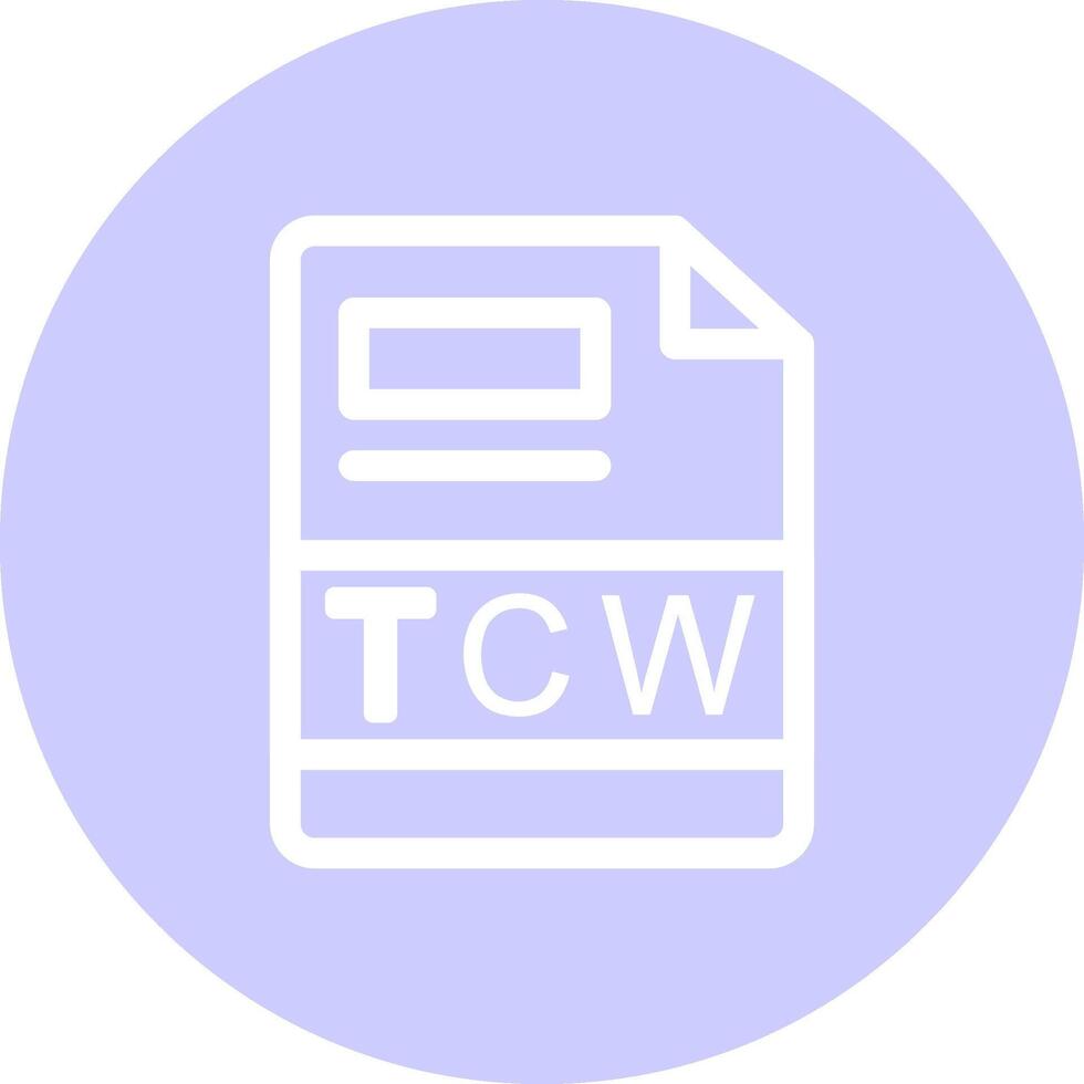 tcw creatief icoon ontwerp vector