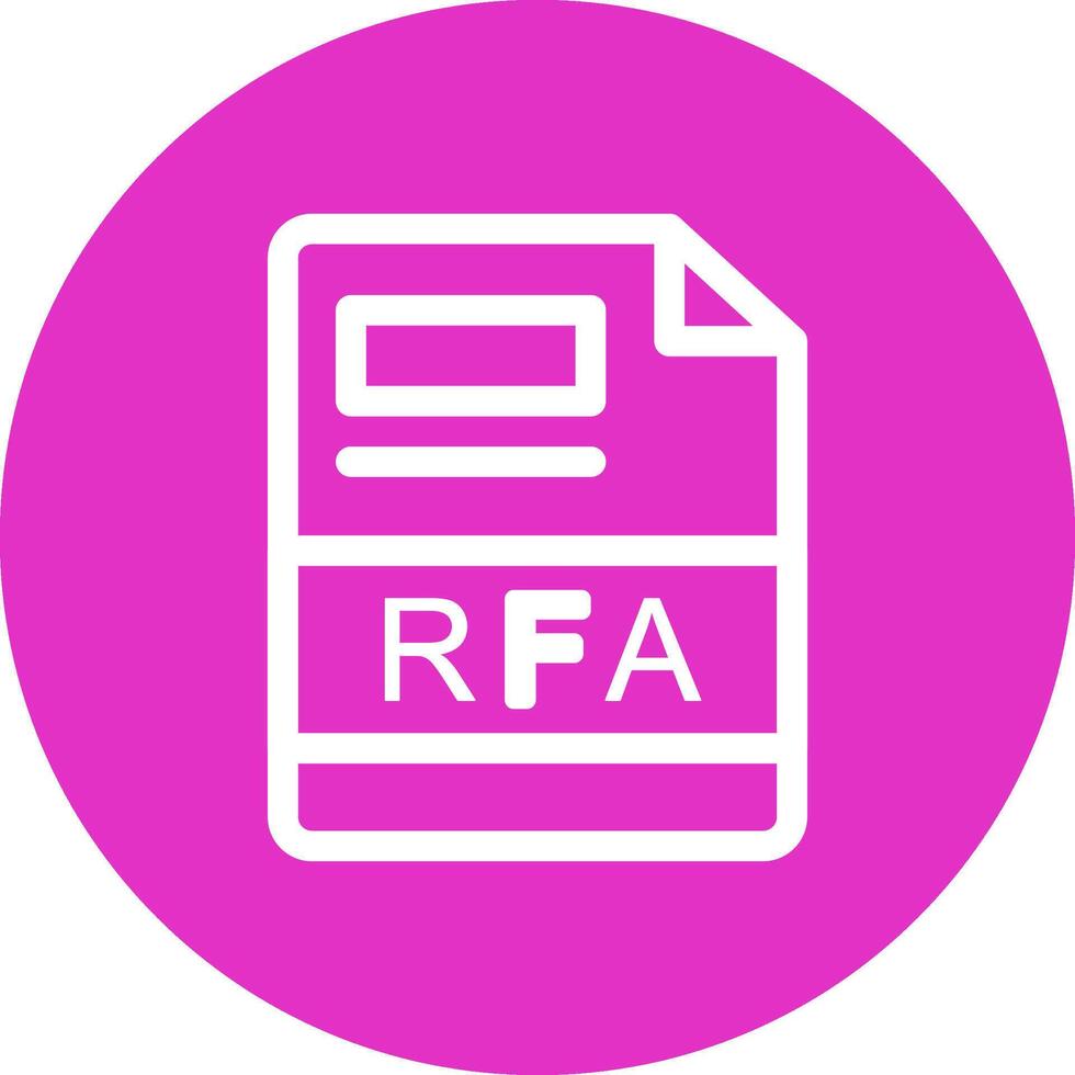 rfa creatief icoon ontwerp vector