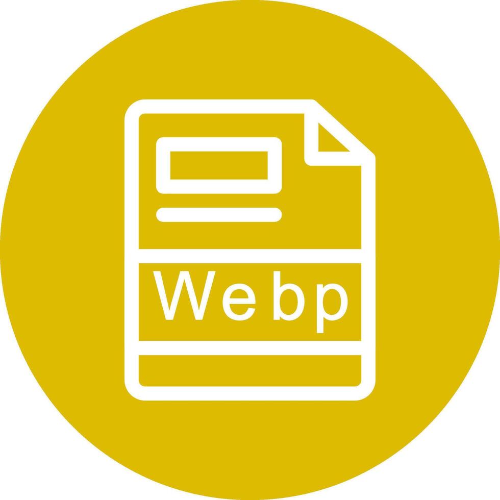 webp creatief icoon ontwerp vector