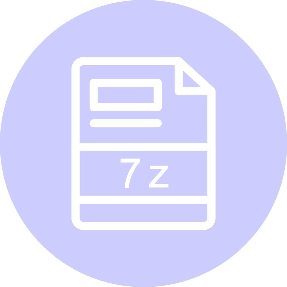 7z creatief icoon ontwerp vector