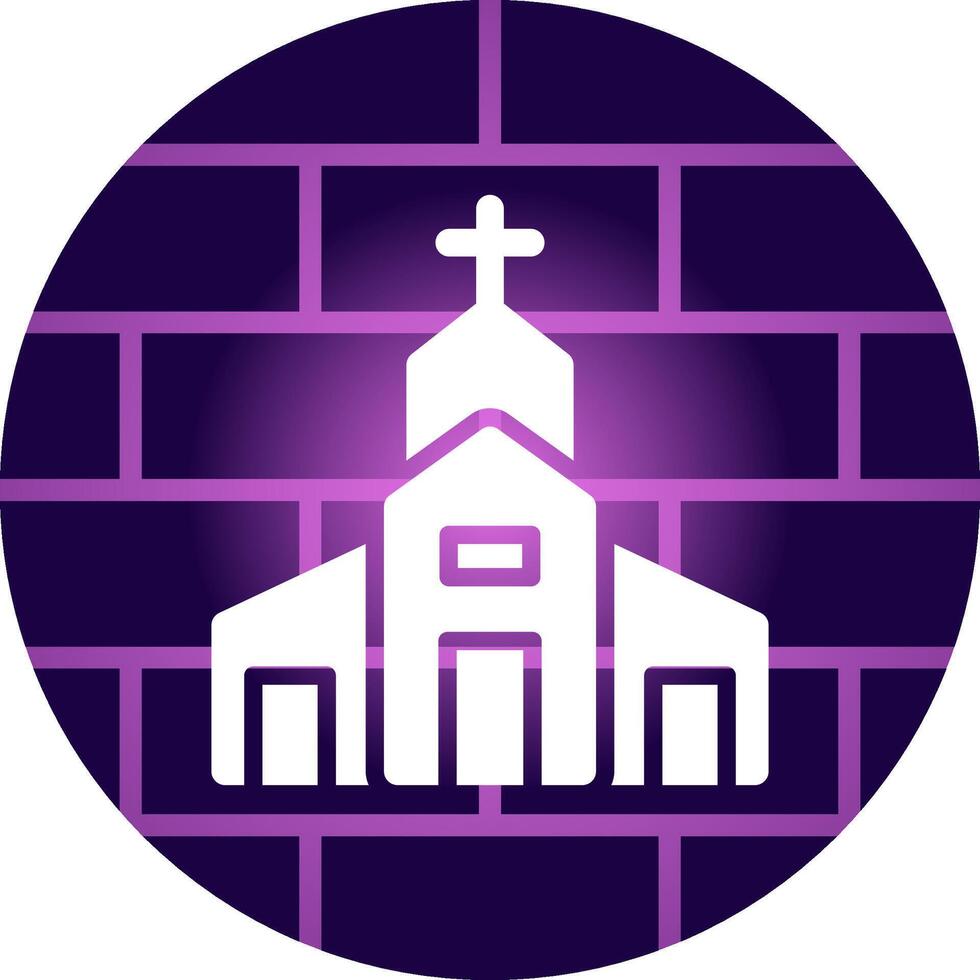 kerk creatief icoon ontwerp vector