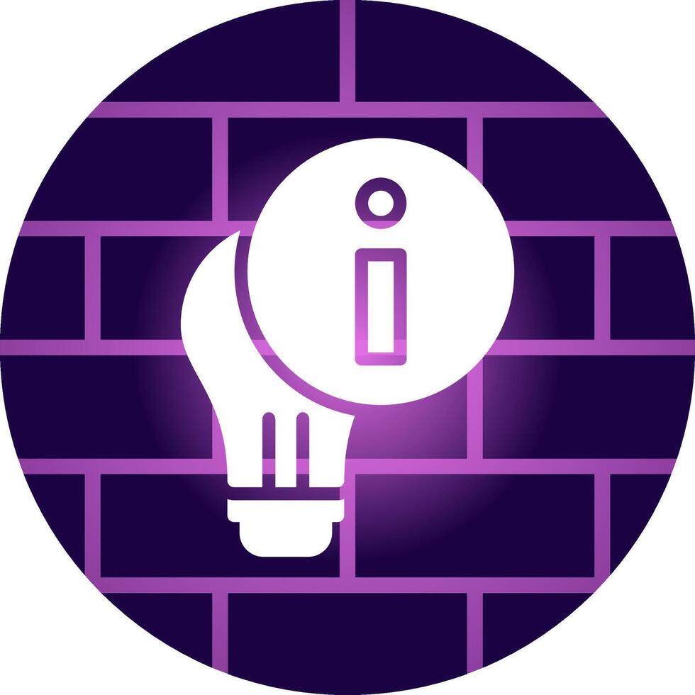 licht info creatief icoon ontwerp vector
