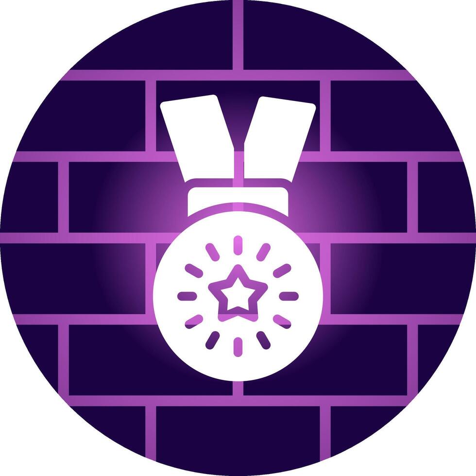 medaille creatief icoon ontwerp vector