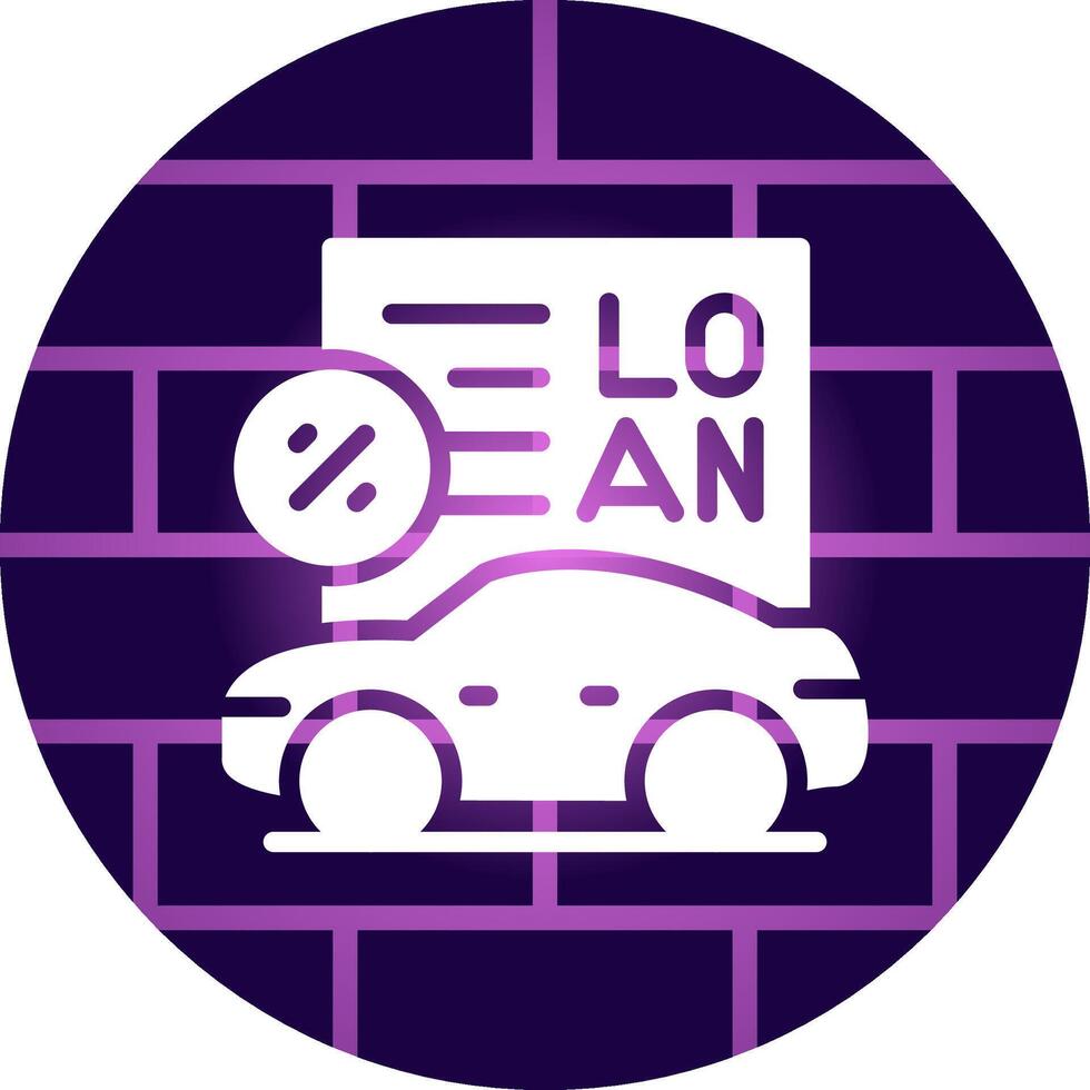 auto lening creatief icoon ontwerp vector