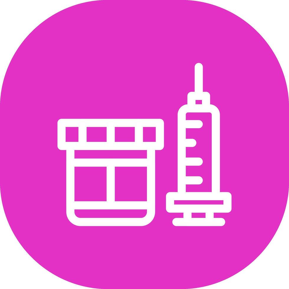 vaccin creatief icoon ontwerp vector