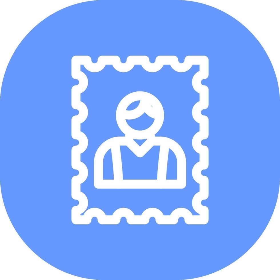 postzegel afbeelding creatief icoon ontwerp vector