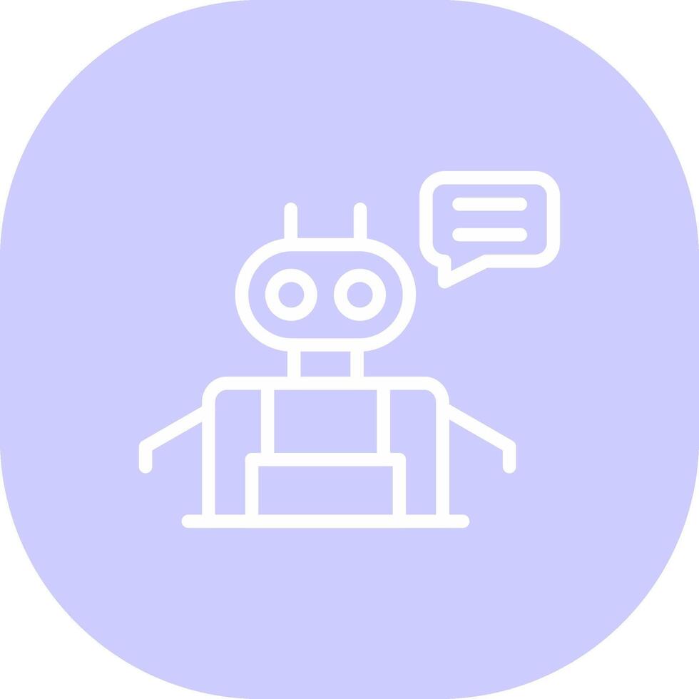 Chatbot creatief icoon ontwerp vector