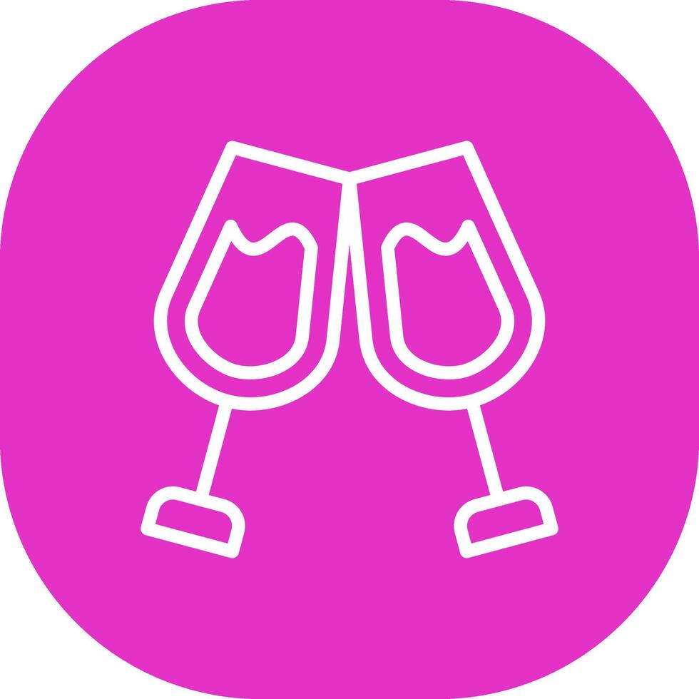 glas proost creatief icoon ontwerp vector