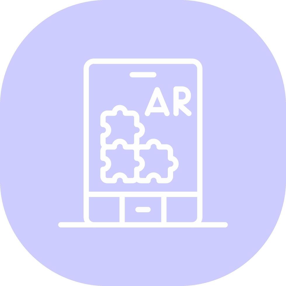 ar puzzel creatief icoon ontwerp vector