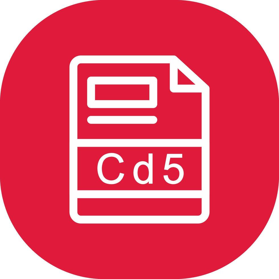 cd5 creatief icoon ontwerp vector