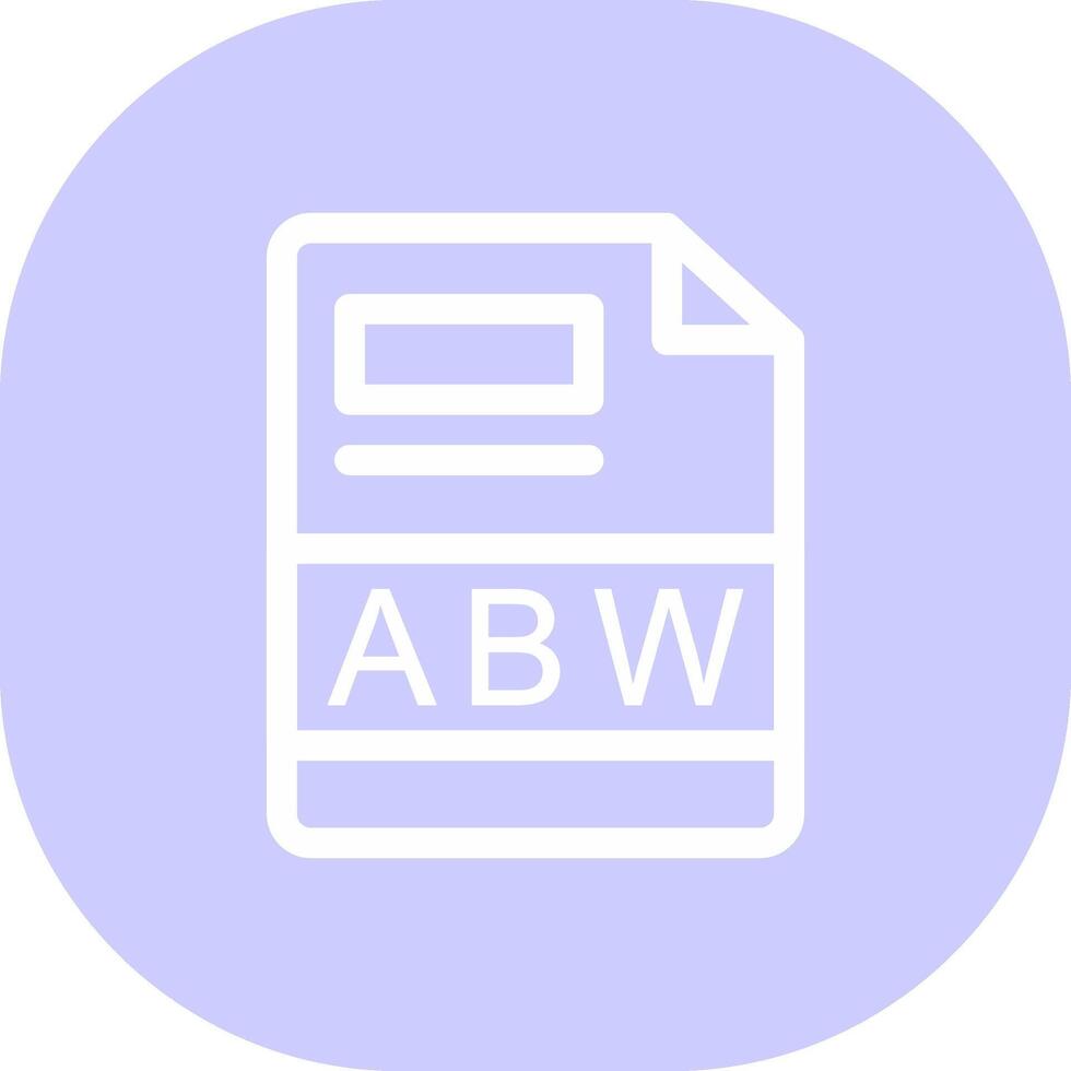 abw creatief icoon ontwerp vector