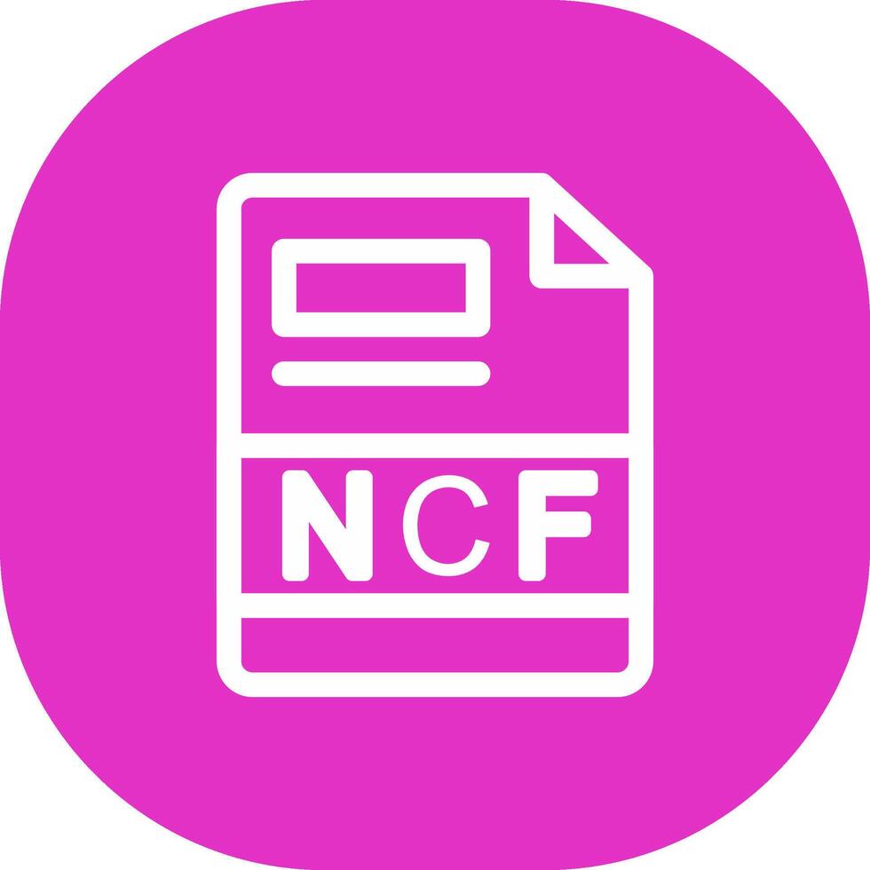 ncf creatief icoon ontwerp vector