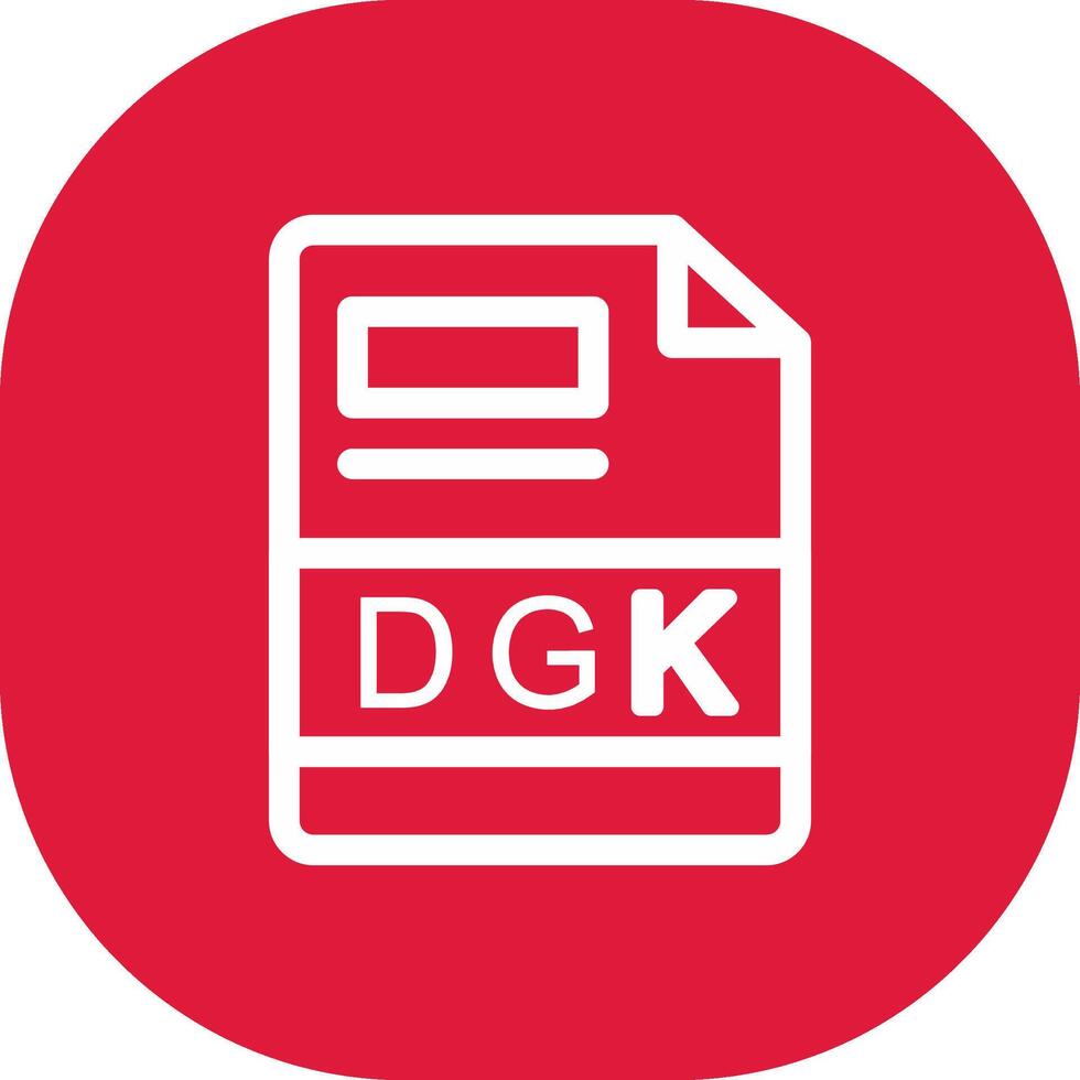 dgk creatief icoon ontwerp vector