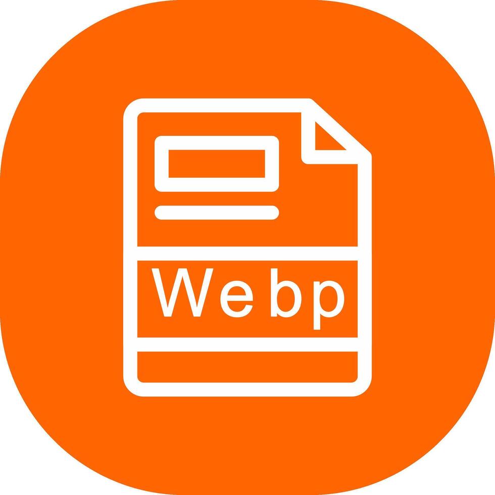 webp creatief icoon ontwerp vector