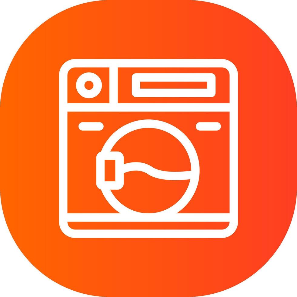 het wassen machine creatief icoon ontwerp vector