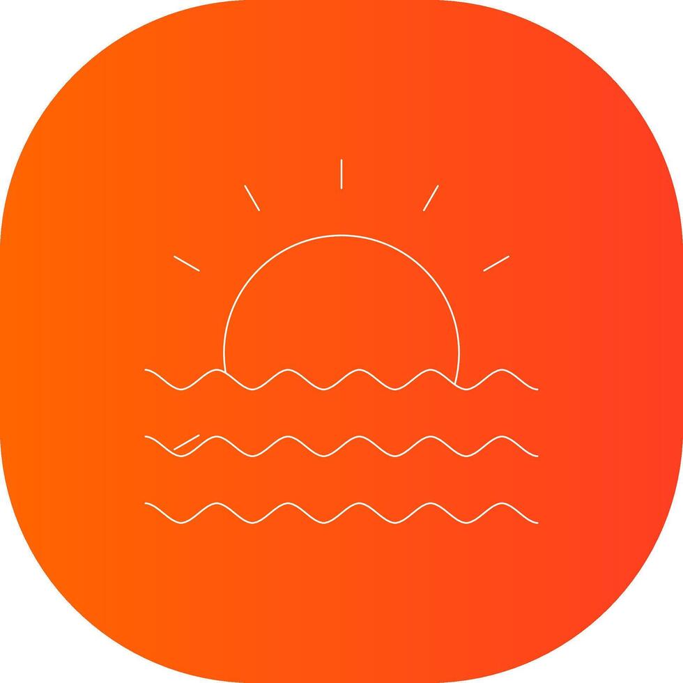 zonsondergang creatief icoon ontwerp vector